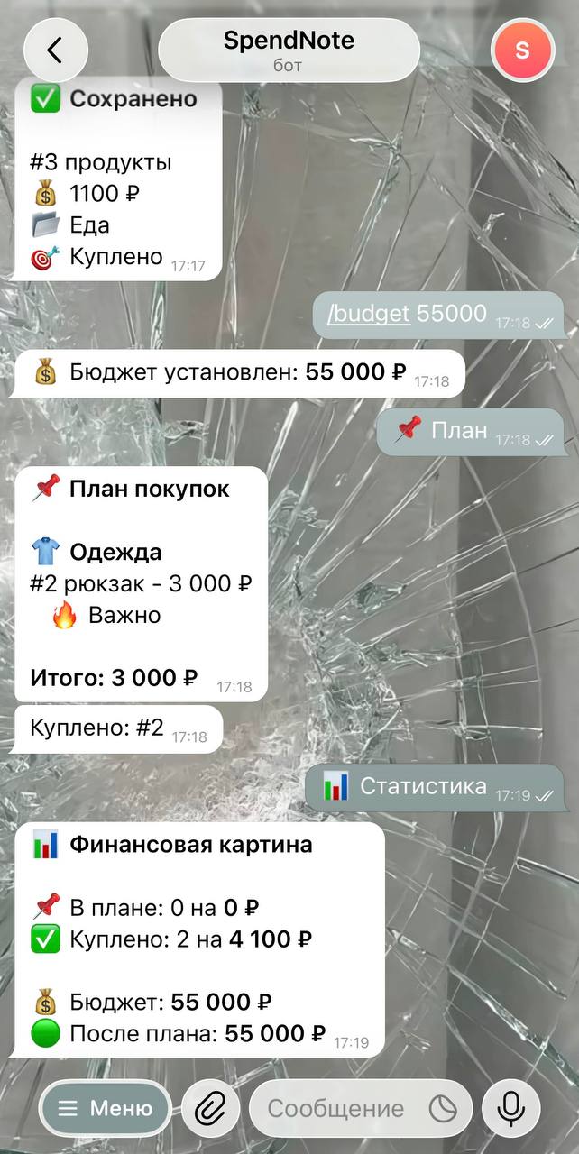 Статистика SpendNote